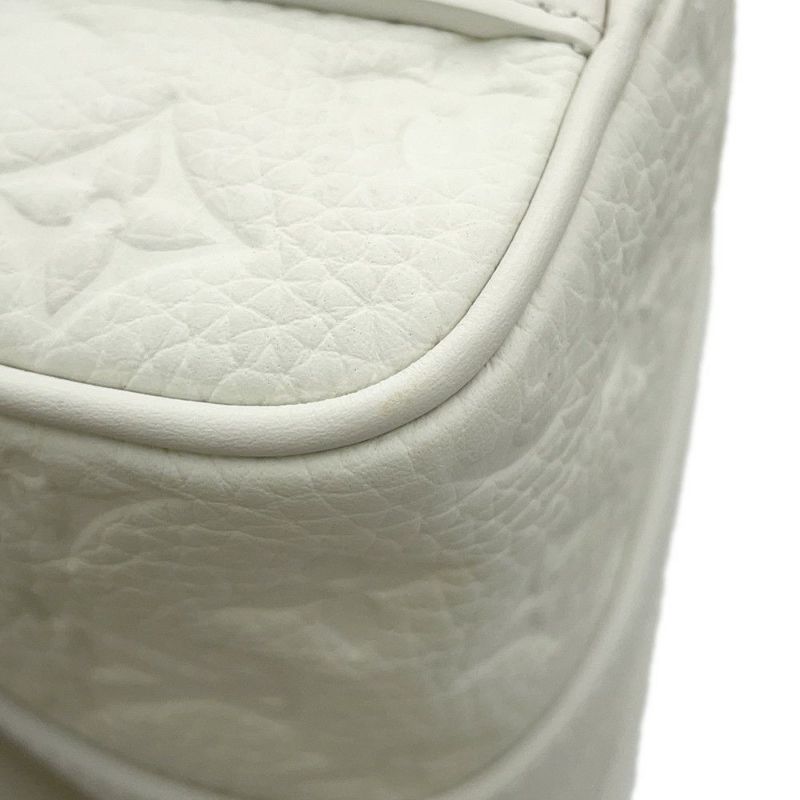 ルイヴィトン ハンドバッグ モノグラム・トリヨン キーポル・バンドリエール25 M24434 LOUIS VUITTON 白 ホワイト