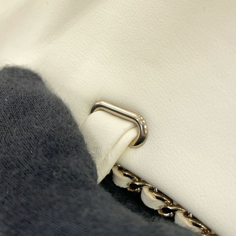 シャネル サンダル ココマーク チェーンストラップ レディースサイズ38C G35779 CHANEL 靴 白