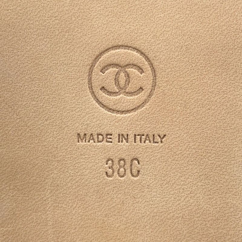 シャネル サンダル ココマーク チェーンストラップ レディースサイズ38C G35779 CHANEL 靴 白