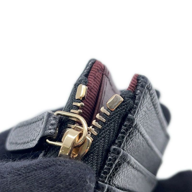 シャネル コインケース マトラッセ ココマーク キャビアスキン AP3179 フラグメント カードケース 黒