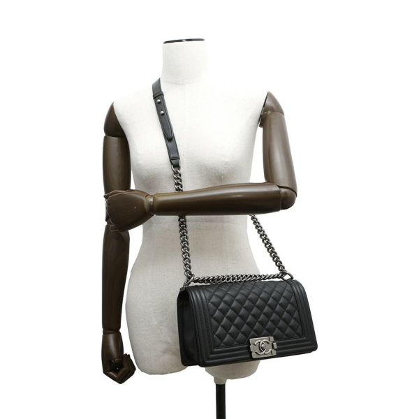シャネル チェーンショルダーバッグ ボーイシャネル ココマーク A67086 CHANEL BOY CHANEL 黒