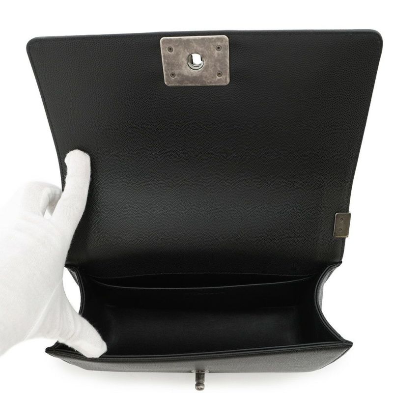 シャネル チェーンショルダーバッグ ボーイシャネル ココマーク A67086 CHANEL BOY CHANEL 黒