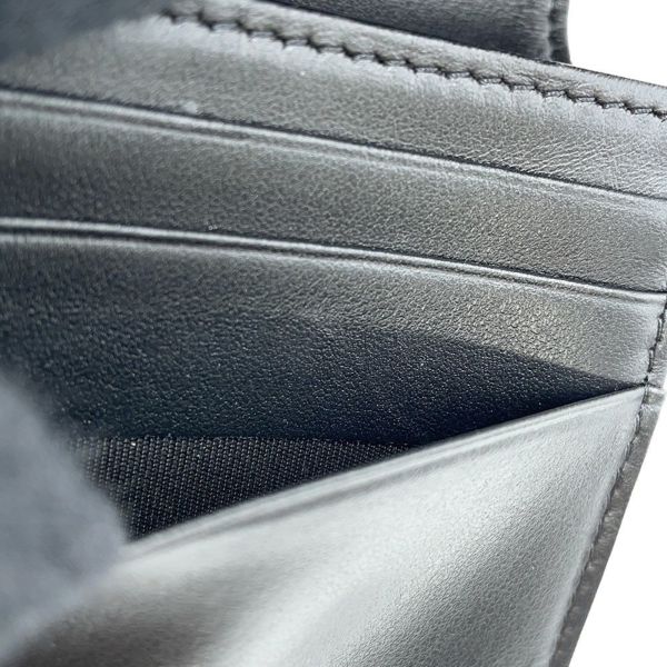 シャネル 二つ折り財布 ココマーク マトラッセ スモールウォレット AP4381 CHANEL 黒