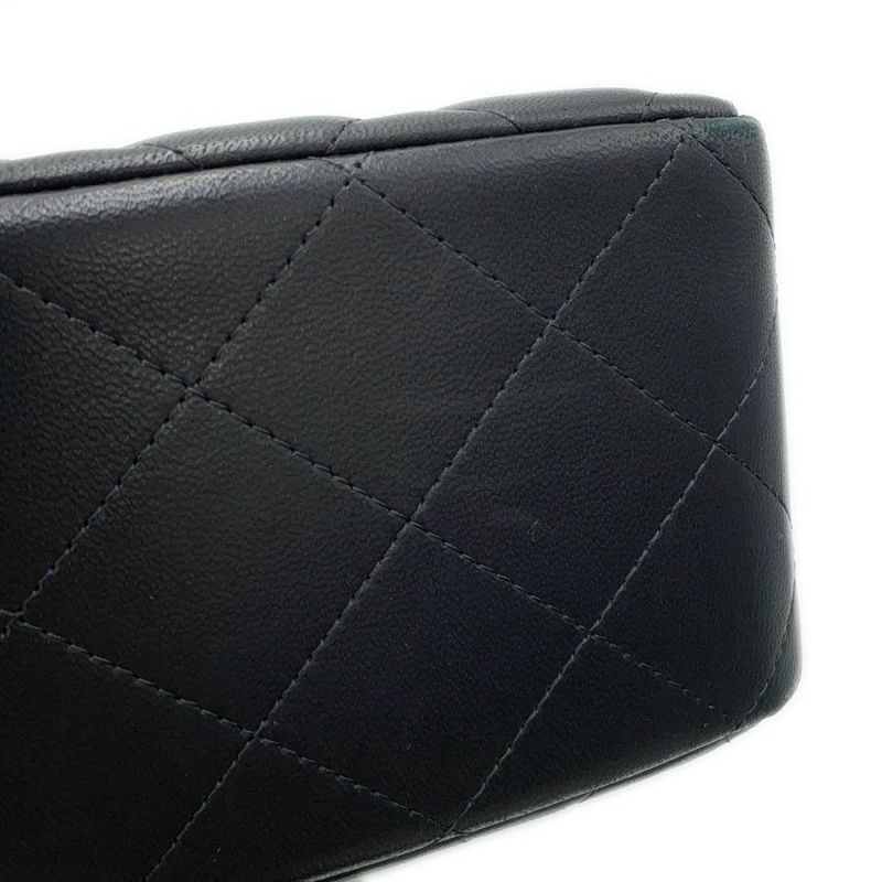 シャネル チェーンショルダーバッグ マトラッセ30 ココマーク Wフラップ ラムスキン A58600 CHANEL 黒
