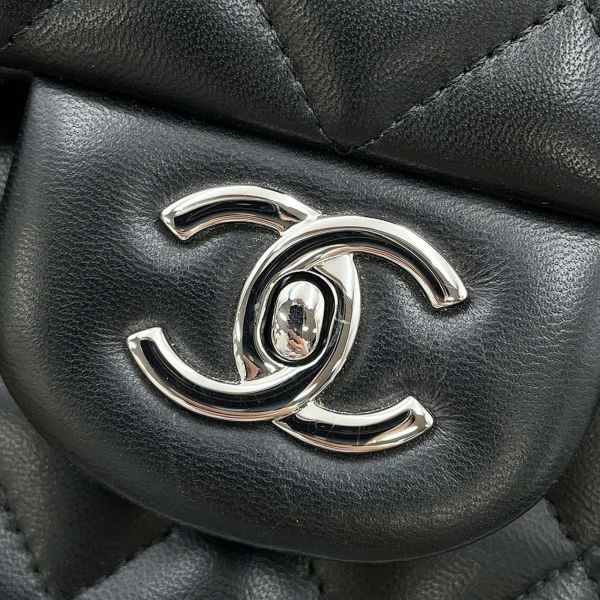 シャネル チェーンショルダーバッグ マトラッセ30 ココマーク Wフラップ ラムスキン A58600 CHANEL 黒
