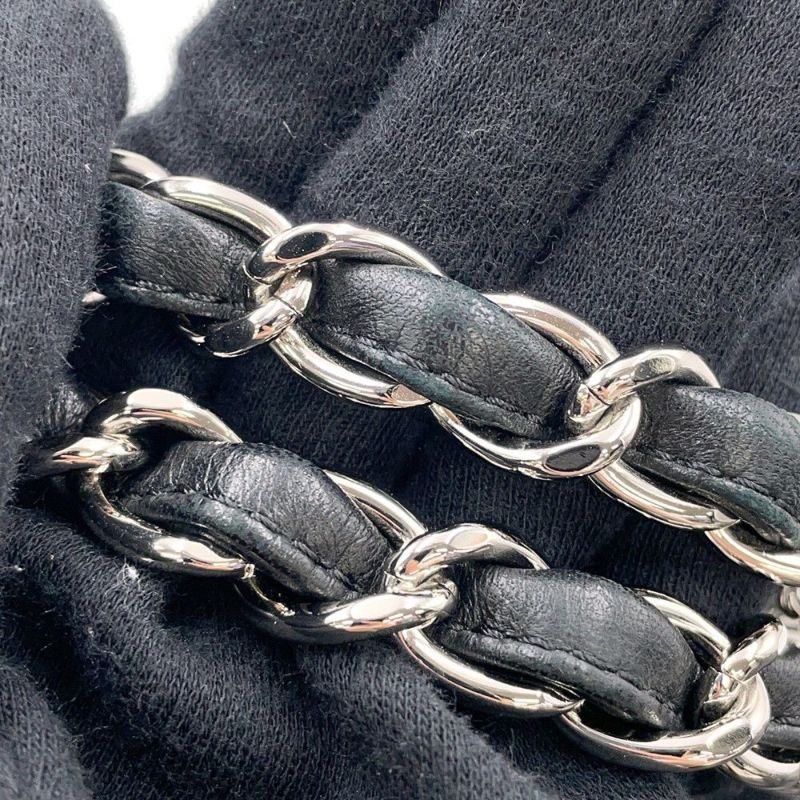 シャネル チェーンショルダーバッグ マトラッセ30 ココマーク Wフラップ ラムスキン A58600 CHANEL 黒