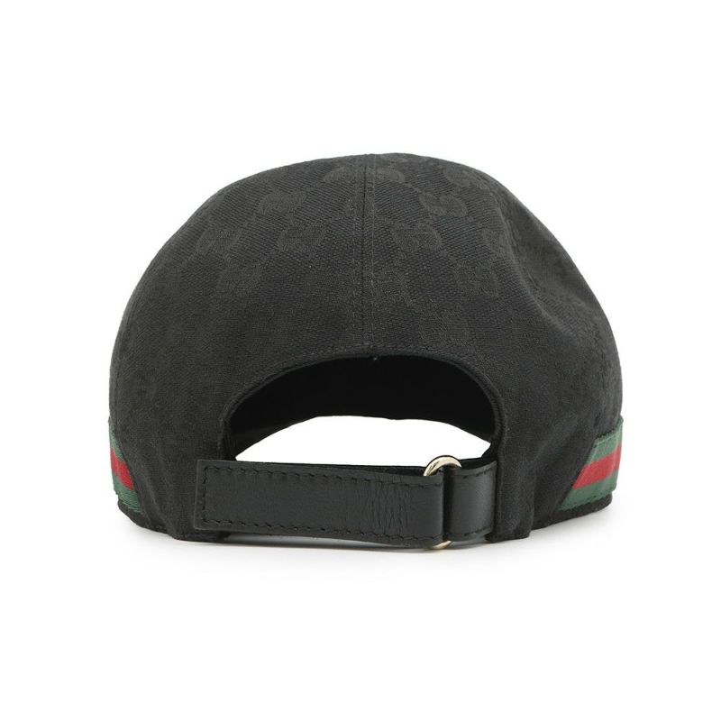 グッチ キャップ オリジナルGGキャンバス ベースボール ブラック サイズL 200035 GUCCI 帽子 黒