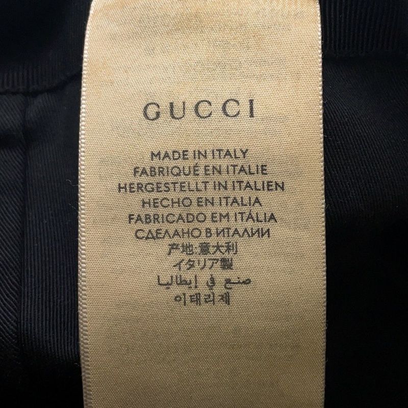 グッチ キャップ オリジナルGGキャンバス ベースボール ブラック サイズL 200035 GUCCI 帽子 黒