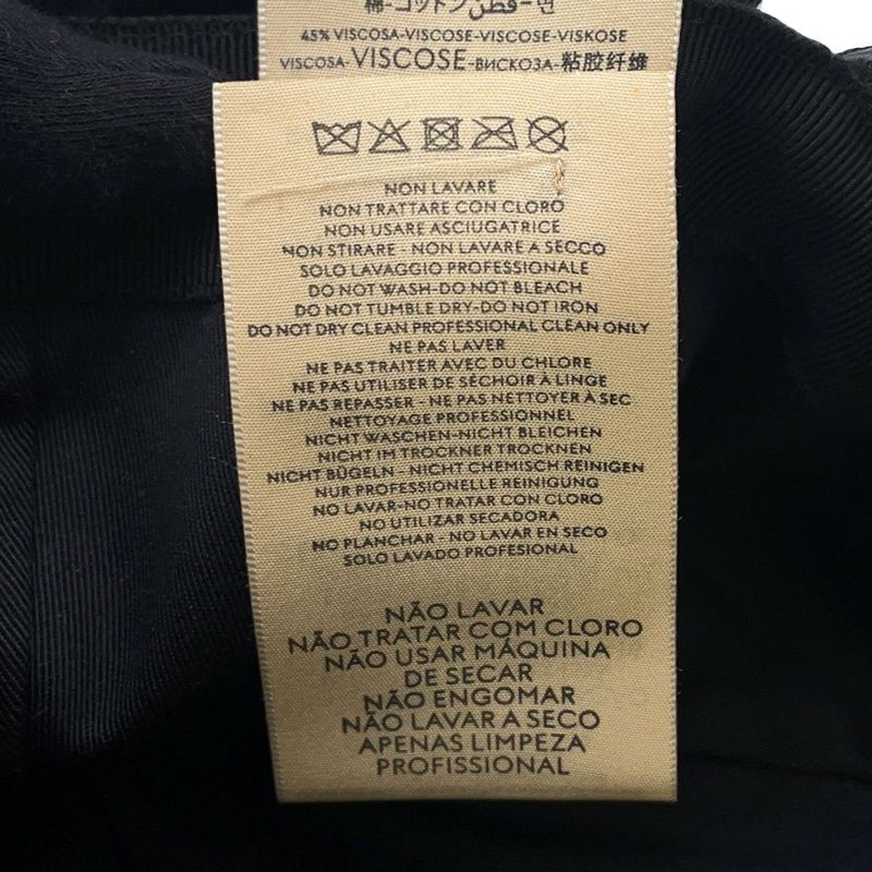 グッチ キャップ オリジナルGGキャンバス ベースボール ブラック サイズL 200035 GUCCI 帽子 黒