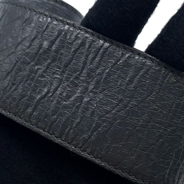 バレンシアガ ブレスレット サイクルブレス レザー ロゴ BALENCIAGA 483272 アクセサリー 黒