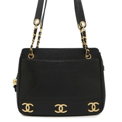 シャネル　マトラッセ　Wチェーン　トートバッグ　ラムスキン　黒　4920 CHANEL】シャネル チェーントート マトラッセ トートバッグ