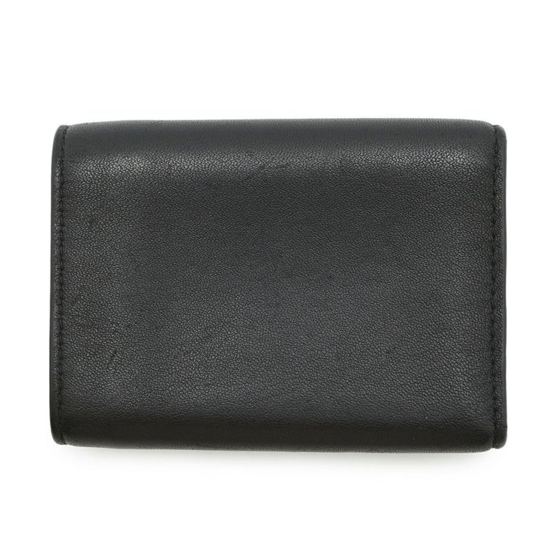 ボッテガヴェネタ 三つ折り財布 イントレチャート コンパクトウォレット レザー BOTTEGA VENETA 財布 黒