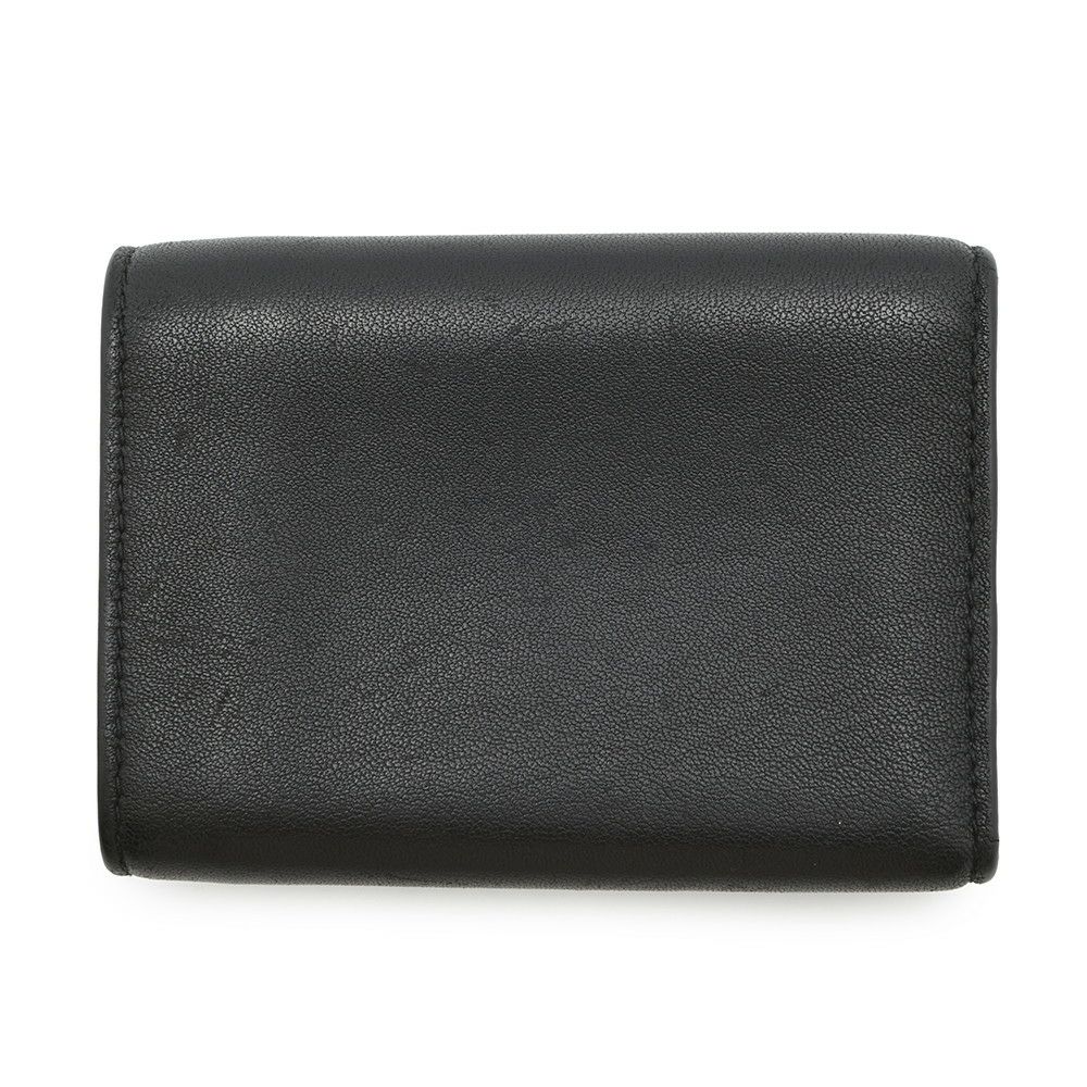 ボッテガヴェネタ 三つ折り財布 イントレチャート コンパクトウォレット レザー BOTTEGA VENETA 財布 黒