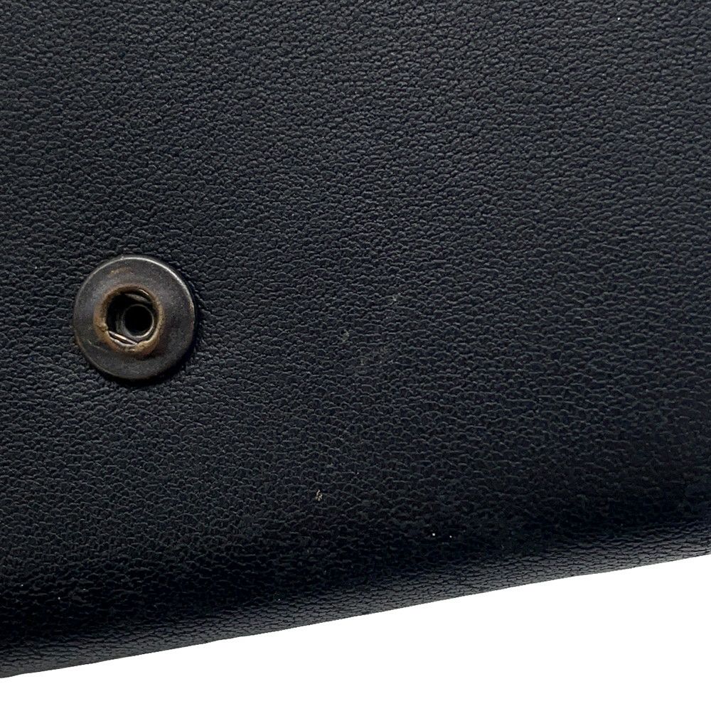 ボッテガヴェネタ 三つ折り財布 イントレチャート コンパクトウォレット レザー BOTTEGA VENETA 財布 黒