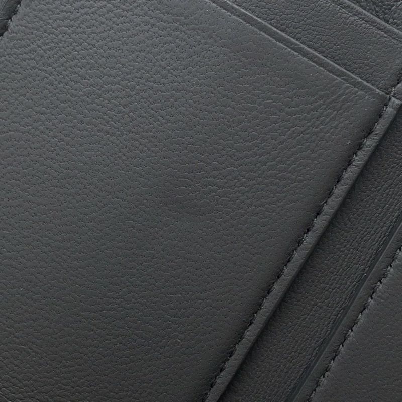 ボッテガヴェネタ 三つ折り財布 イントレチャート コンパクトウォレット レザー BOTTEGA VENETA 財布 黒