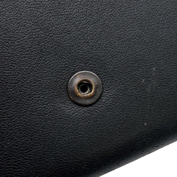 ボッテガヴェネタ 三つ折り財布 イントレチャート コンパクトウォレット レザー BOTTEGA VENETA 財布 黒