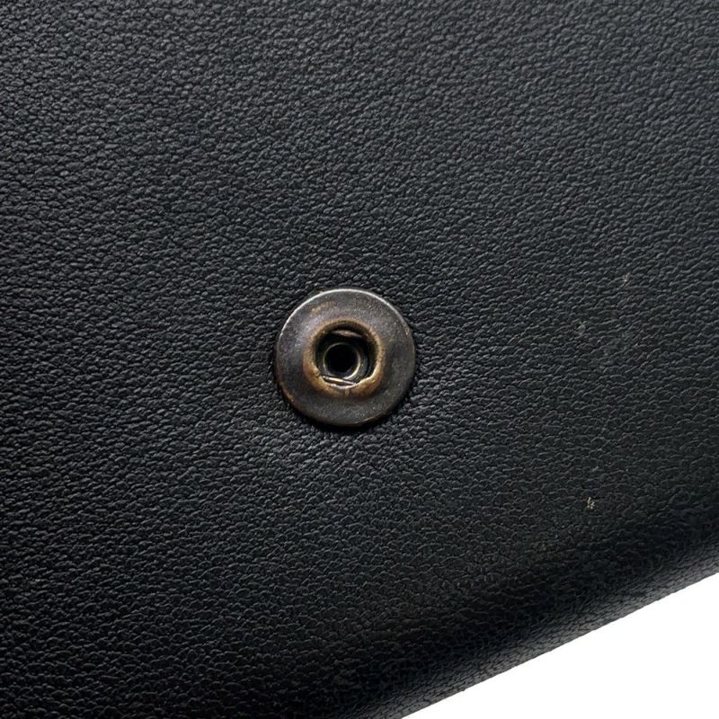 ボッテガヴェネタ 三つ折り財布 イントレチャート コンパクトウォレット レザー BOTTEGA VENETA 財布 黒