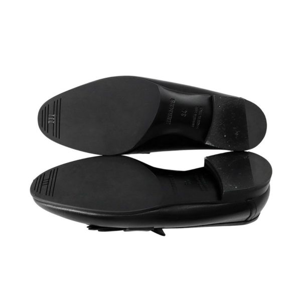 エルメス モカシン ロワイヤル レザー レディースサイズ34 HERMES 靴 黒