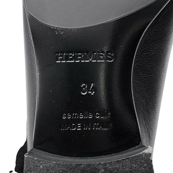 エルメス モカシン ロワイヤル レザー レディースサイズ34 HERMES 靴 黒
