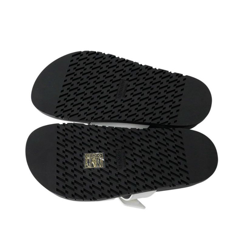 エルメス サンダル シプレ カーフレザー レディースサイズ34 HERMES 靴 黒 白