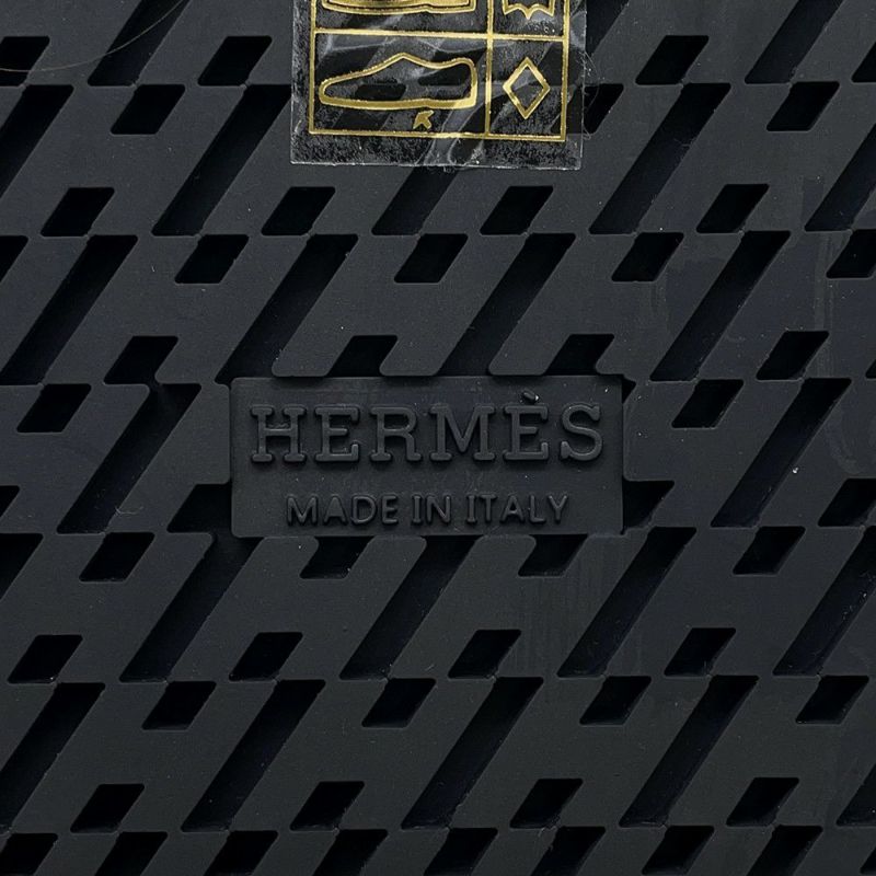 エルメス サンダル シプレ カーフレザー レディースサイズ34 HERMES 靴 黒 白