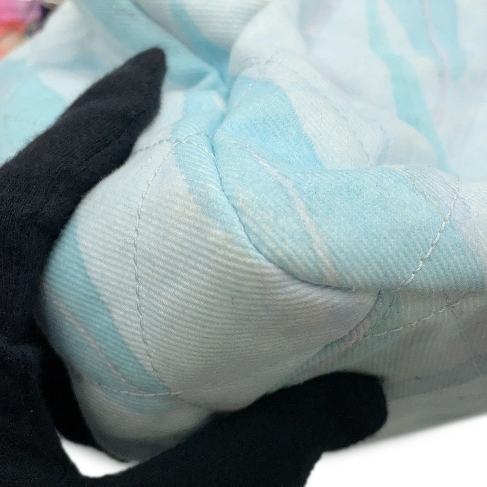 シャネル チェーンショルダーバッグ マトラッセ30 ココマーク ジャングル デニム ダブルチェーン コットン CHANEL