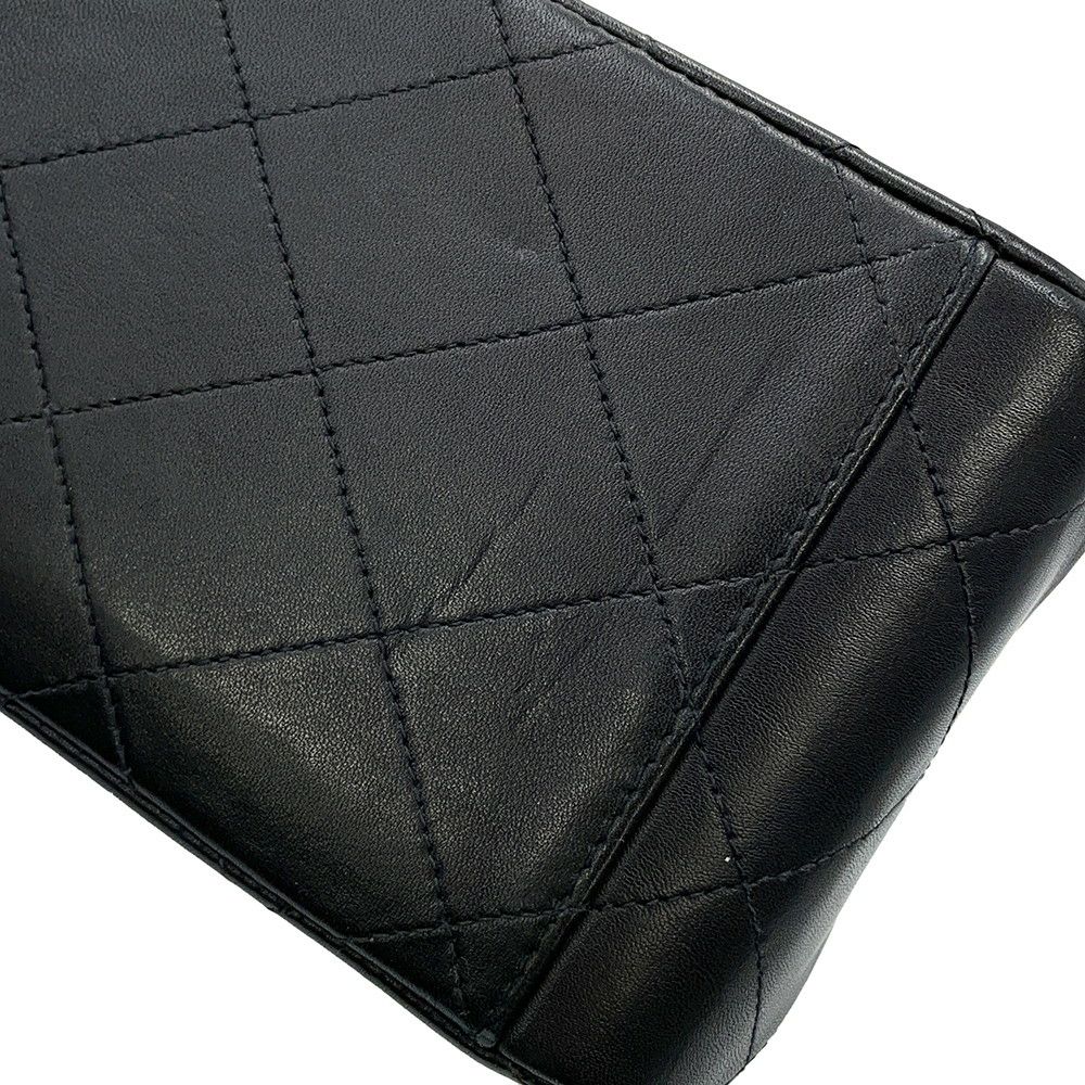 シャネル チェーンショルダーバッグ デカマトラッセ34 ココマーク ラムスキン A01094 CHANEL デカマト 黒