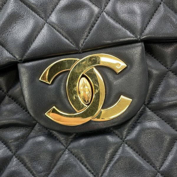 シャネル チェーンショルダーバッグ デカマトラッセ34 ココマーク ラムスキン A01094 CHANEL デカマト 黒