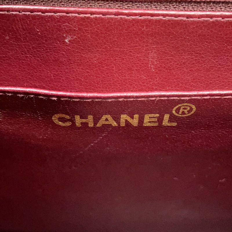 シャネル チェーンショルダーバッグ デカマトラッセ34 ココマーク ラムスキン A01094 CHANEL デカマト 黒