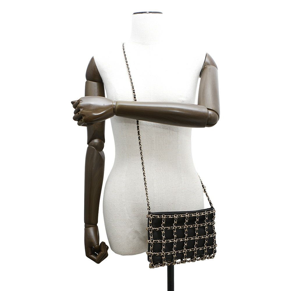 シャネル チェーンショルダーバッグ ココマーク ラムスキン AS1622 CHANEL 黒 セール品