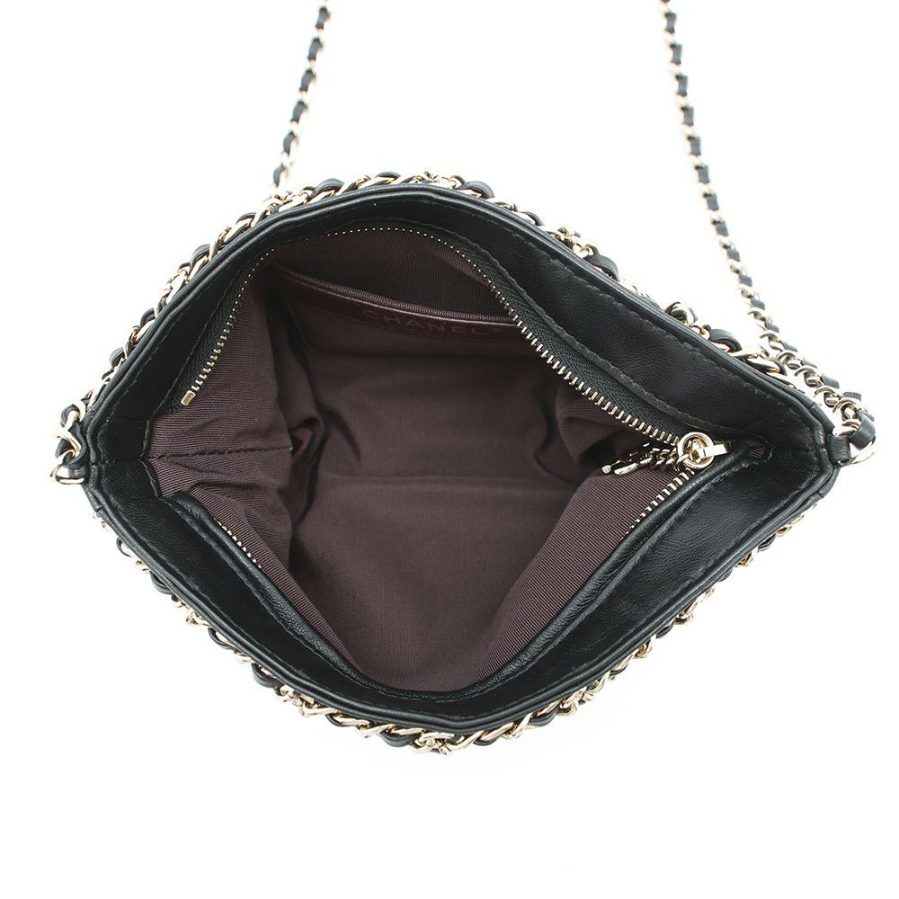 シャネル チェーンショルダーバッグ ココマーク ラムスキン AS1622 CHANEL 黒 セール品