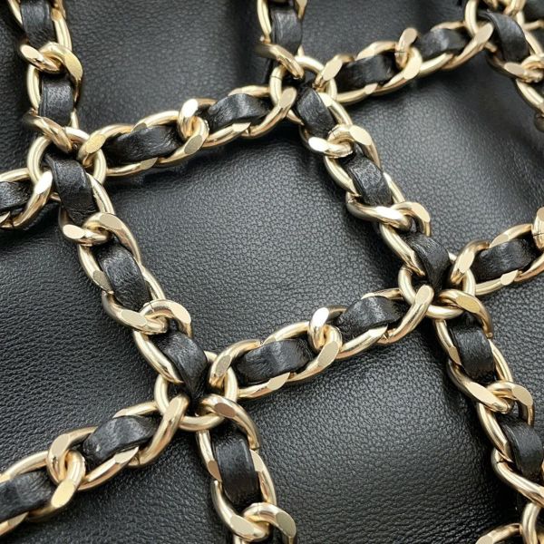 シャネル チェーンショルダーバッグ ココマーク ラムスキン AS1622 CHANEL 黒 セール品