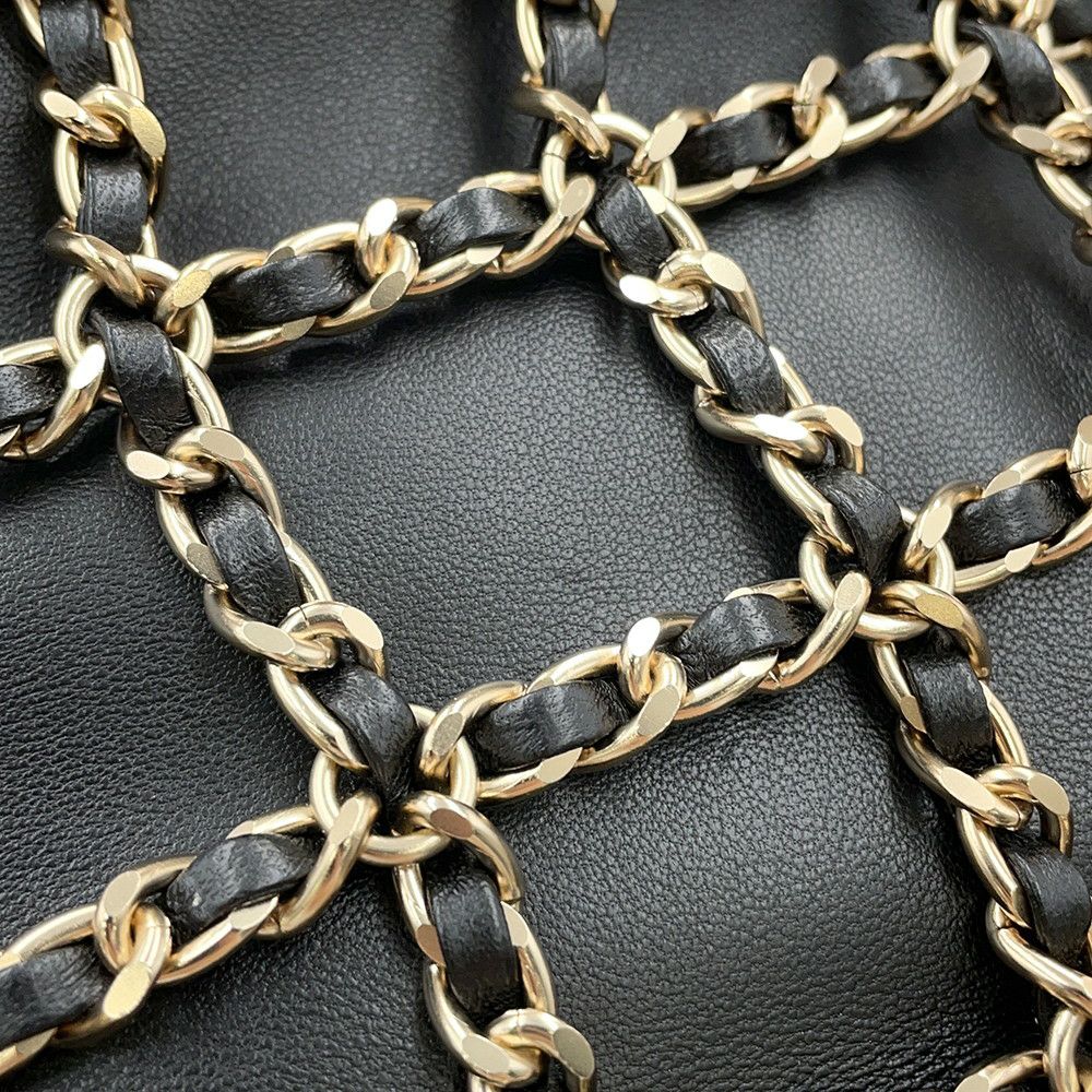 シャネル チェーンショルダーバッグ ココマーク ラムスキン AS1622 CHANEL 黒 セール品