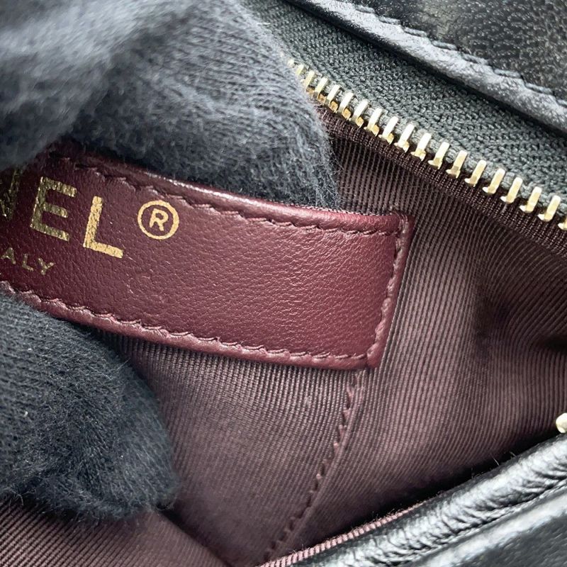 シャネル チェーンショルダーバッグ ココマーク ラムスキン AS1622 CHANEL 黒 セール品