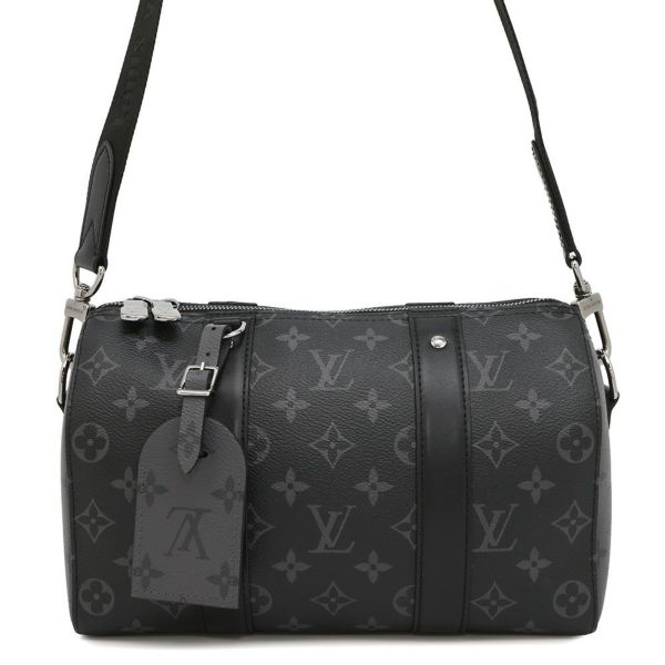ルイヴィトン ショルダーバッグ モノグラム・エクリプス リバース シティ・キーポル M45936 ブラック 黒