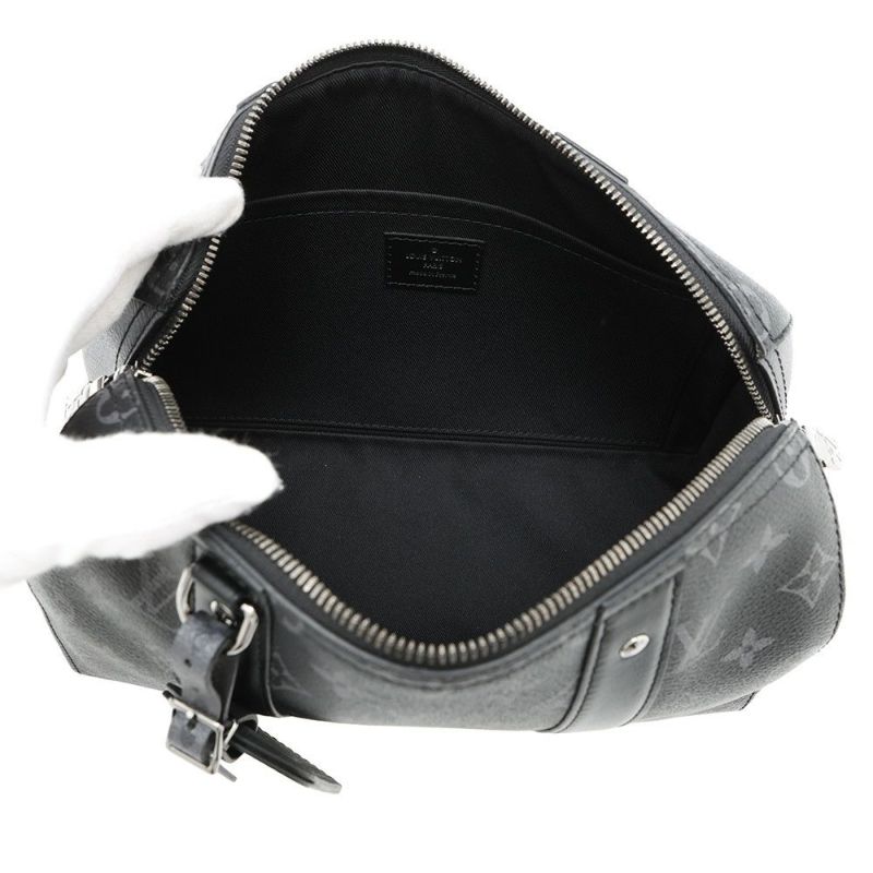 ルイヴィトン ショルダーバッグ モノグラム・エクリプス リバース シティ・キーポル M45936 ブラック 黒