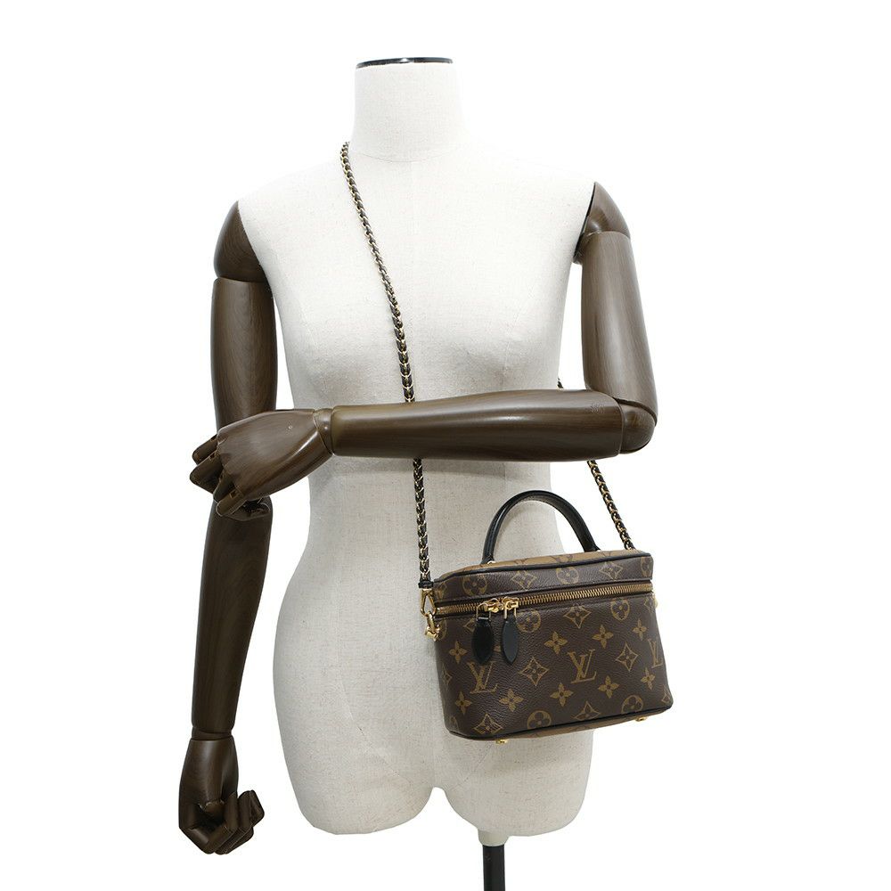 ルイヴィトン ハンドバッグ モノグラム・リバース ヴァニティ NV PM M45165 ニコラ・ジェスキエール 黒 ブラック