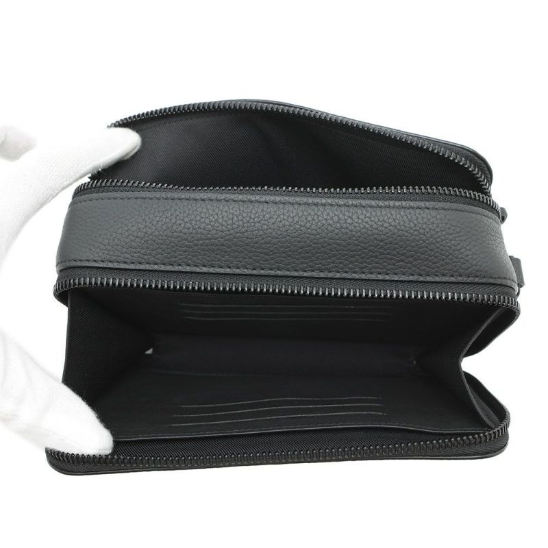 ルイヴィトン ショルダーバッグ グレインカーフレザー アルファ・ウェアラブル ウォレット M59161 LOUIS VUITTON 黒 ブラック