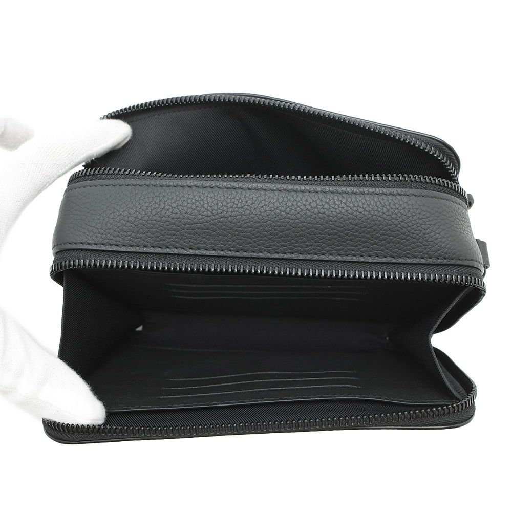 ルイヴィトン ショルダーバッグ グレインカーフレザー アルファ・ウェアラブル ウォレット M59161 LOUIS VUITTON 黒 ブラック