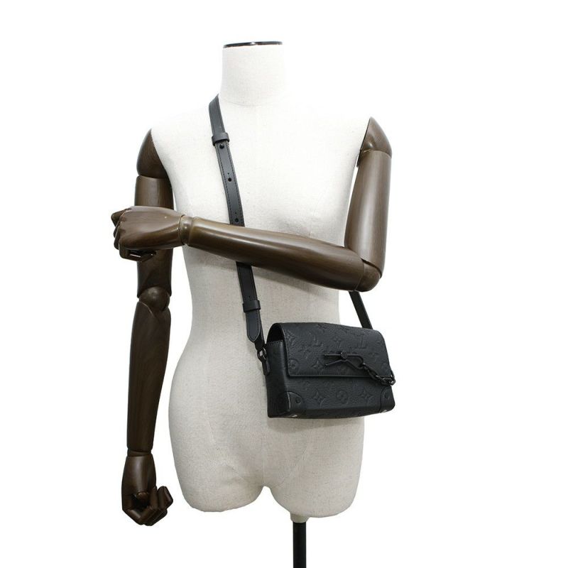 ルイヴィトン 長財布 モノグラム・トリヨン スティーマー・ウェアラブル ウォレット M81746 ショルダーバッグ 黒 ブラック