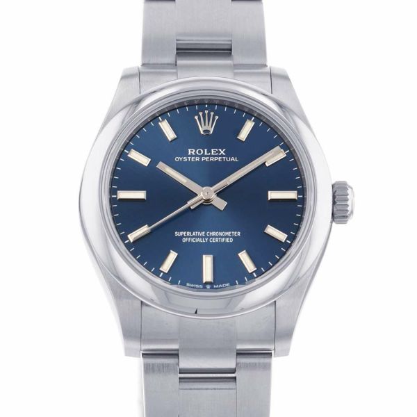 ロレックス オイスターパーペチュアル 277200 レディース ROLEX 腕時計 ブライトブルー文字盤 安心保証 |  中古・新品ブランド販売ギャラリーレア公式通販