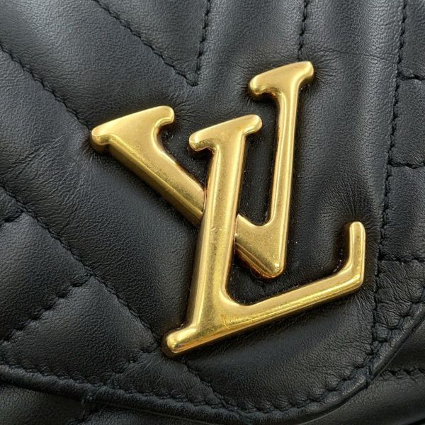 ルイヴィトン チェーンウォレット ニューウェーブ ポシェット・チェーン M63929 LOUIS VUITTON 長財布 ブラック 黒