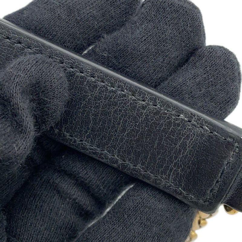 ルイヴィトン チェーンウォレット ニューウェーブ ポシェット・チェーン M63929 LOUIS VUITTON 長財布 ブラック 黒