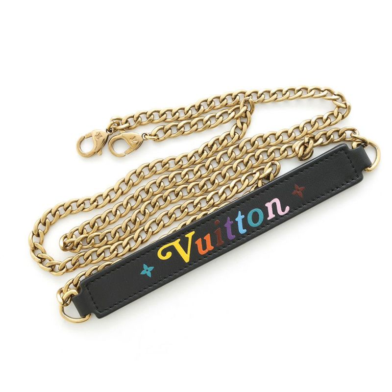ルイヴィトン チェーンウォレット ニューウェーブ ポシェット・チェーン M63929 LOUIS VUITTON 長財布 ブラック 黒