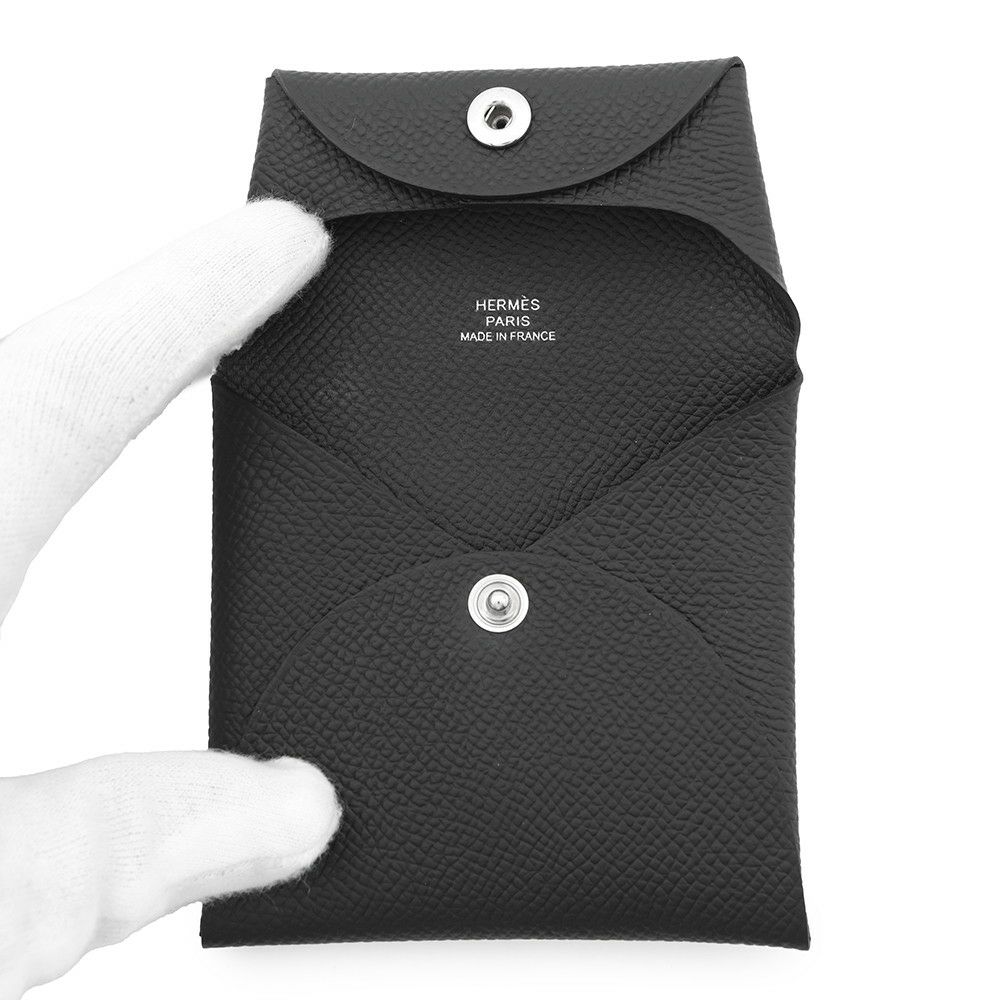 エルメス コインケース バスティア ブラック エプソン B刻印 HERMES 財布