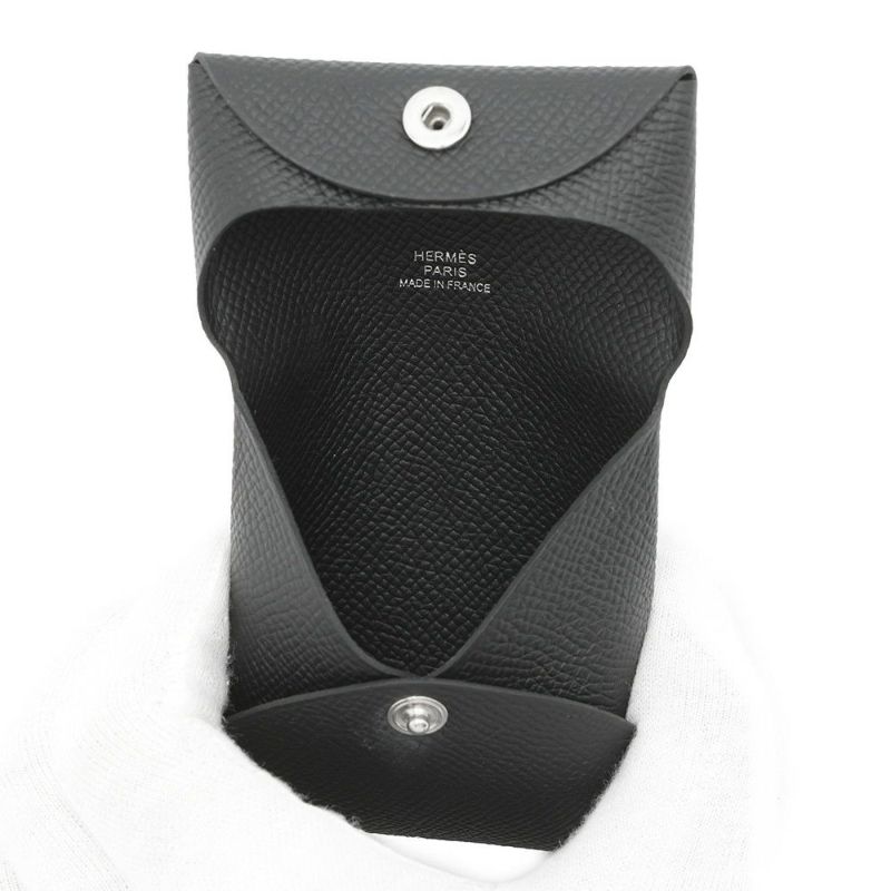 エルメス コインケース バスティア ブラック エプソン B刻印 HERMES 財布