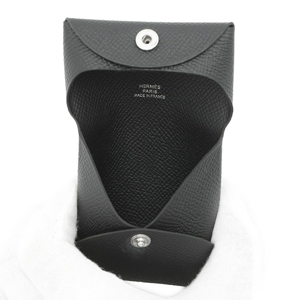 エルメス コインケース バスティア ブラック エプソン B刻印 HERMES 財布