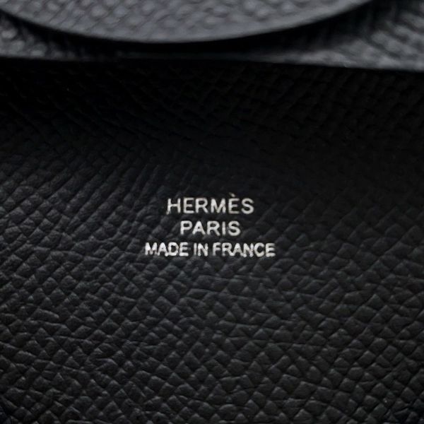 エルメス コインケース バスティア ブラック エプソン B刻印 HERMES 財布
