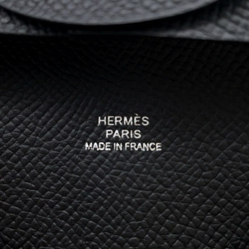 エルメス コインケース バスティア ブラック エプソン B刻印 HERMES 財布