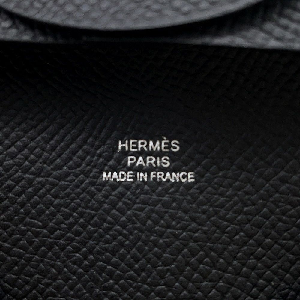 エルメス コインケース バスティア ブラック エプソン B刻印 HERMES 財布